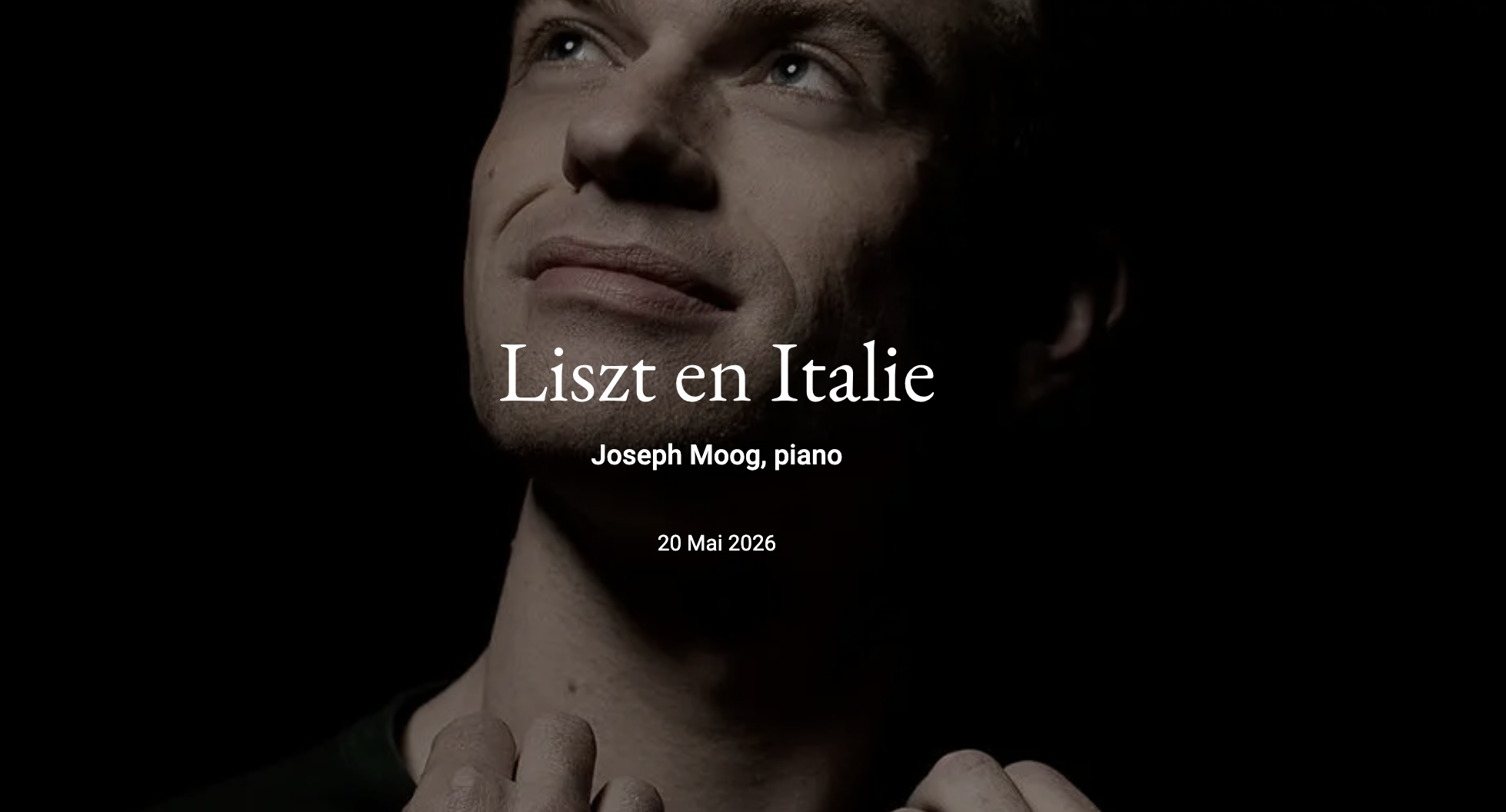 Liszt en Italie – Joseph Moog au piano